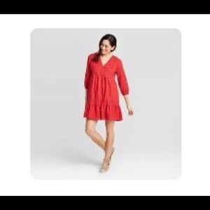 3/4 Sleeve Tiered Mini Dress Knox